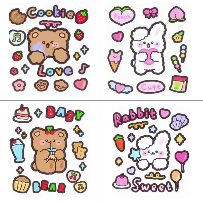 

3D Cartoon Sticker Cute Stickers For Bottle DIY Coffee Water Cup Stationery Kawaii Paper Stickers Diary Album Decal Room Decor