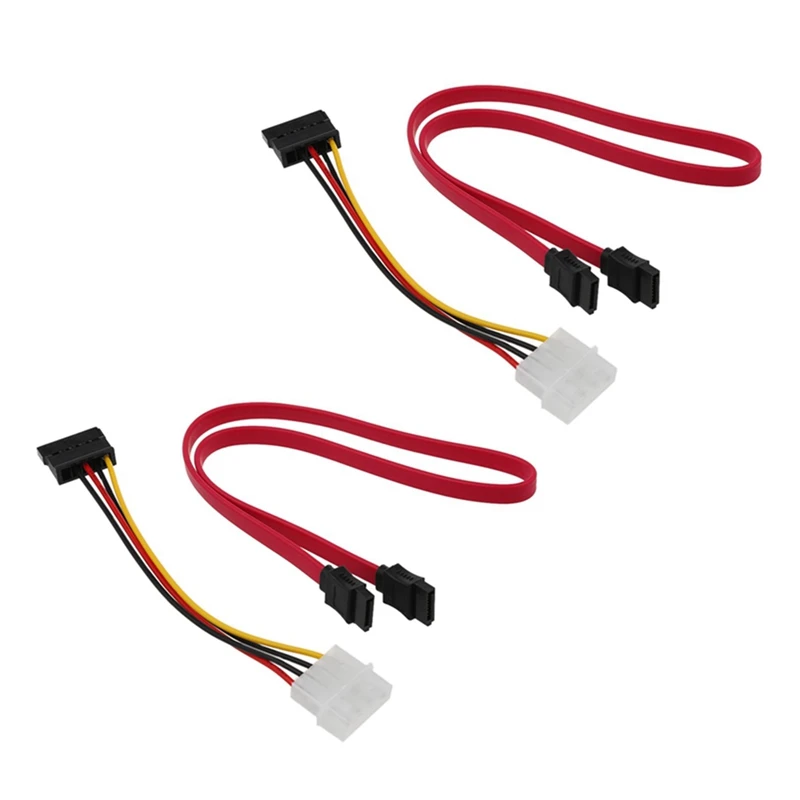 

2 кабеля адаптера питания SATA и 2 кабеля передачи данных SATA