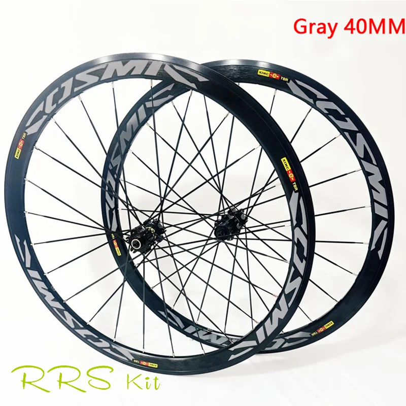 

Bicycle Wheelset Newest 700C 40mm Road Bike 6061 Aluminum Alloy Clincher Rims Thru Axle Center Lock Hub For 8/9/10/11S Bike Part