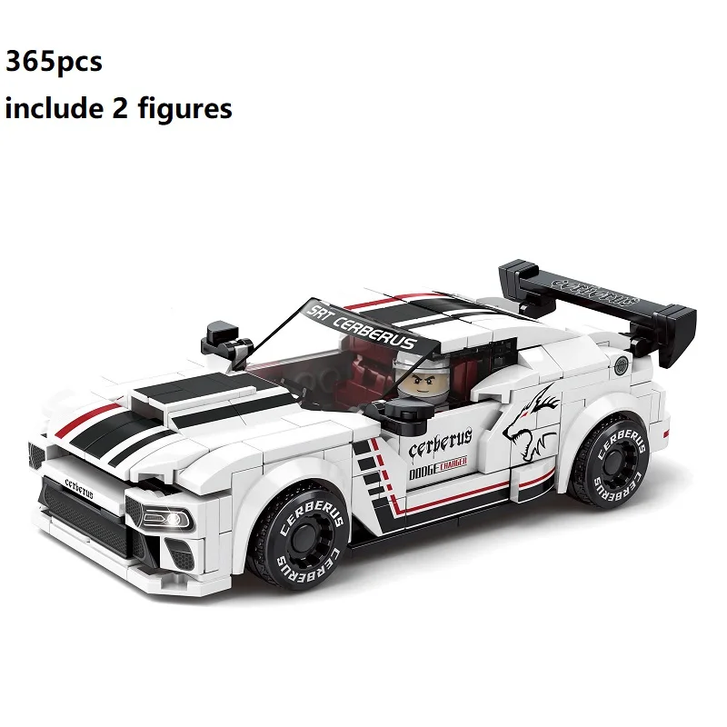 Скоростные чемпионы гоночная война лошадь Тяговый автомобиль MOC Набор