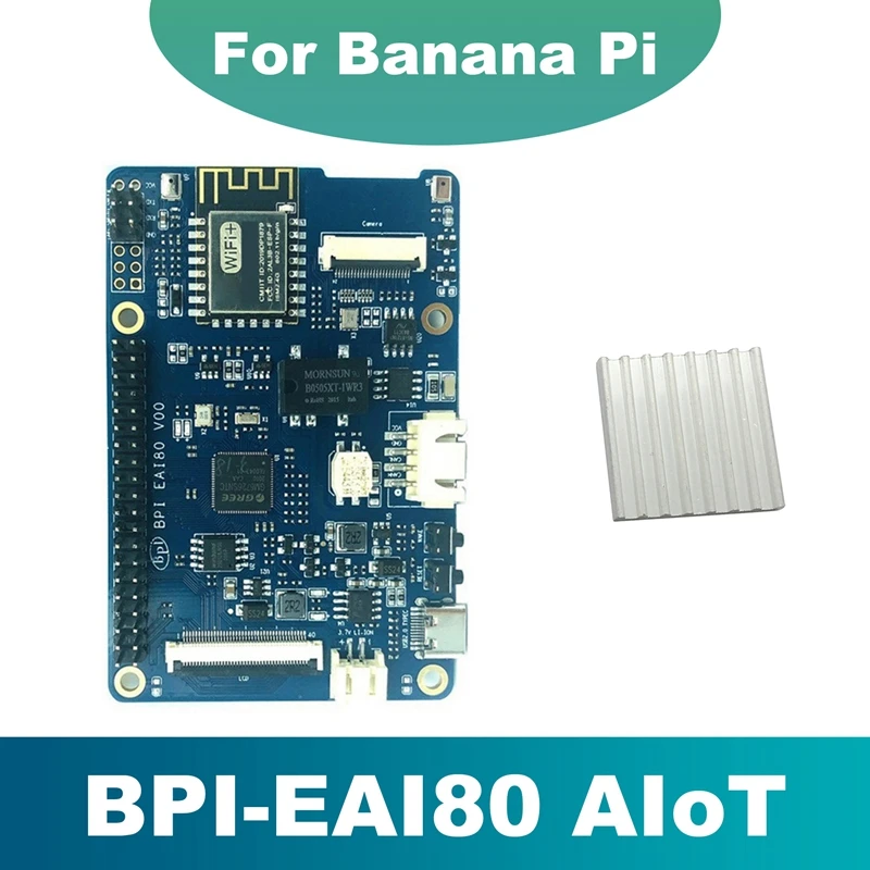 

Для бананов Pi BPI-EAI80 Aiot макетная плата + теплоотвод EAI80 Chip Sup port LVDS экран для ИИ Iot приложений