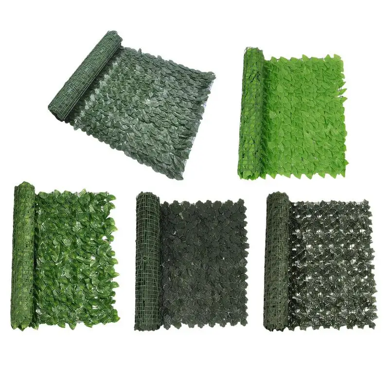 

Artificial Ivy Fence Screening Grass Wall Artificial Grass For Outdoor Roll Fence Roll Fade Resistant Privacy Hedge For Balcony