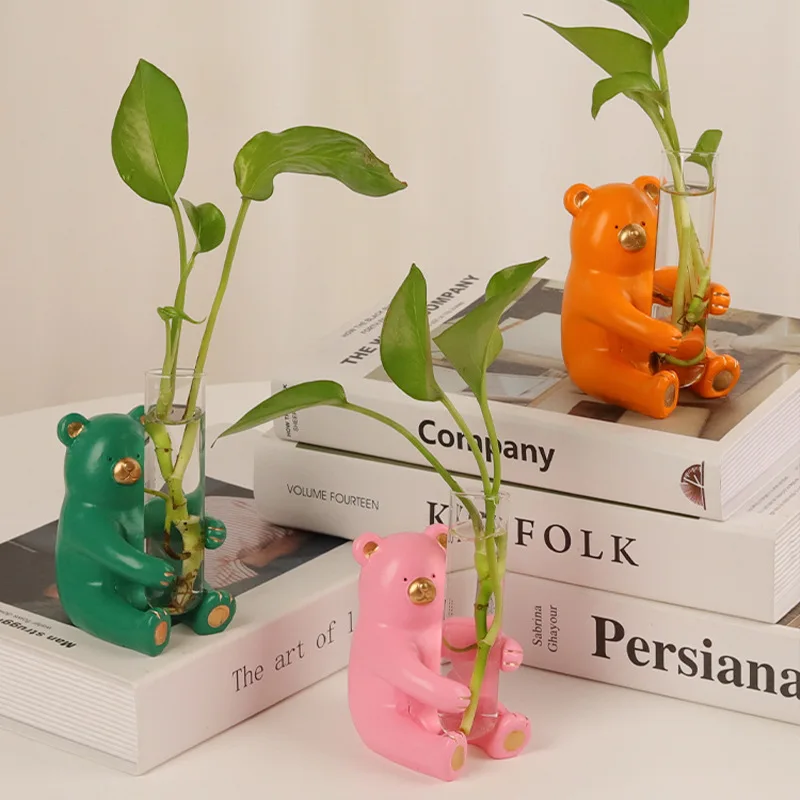 

Creative Resin Small Animal Hydroponic Flower Arrangement, Vase Decoration, Living Room Porch Home Decoration Desktop Decoration