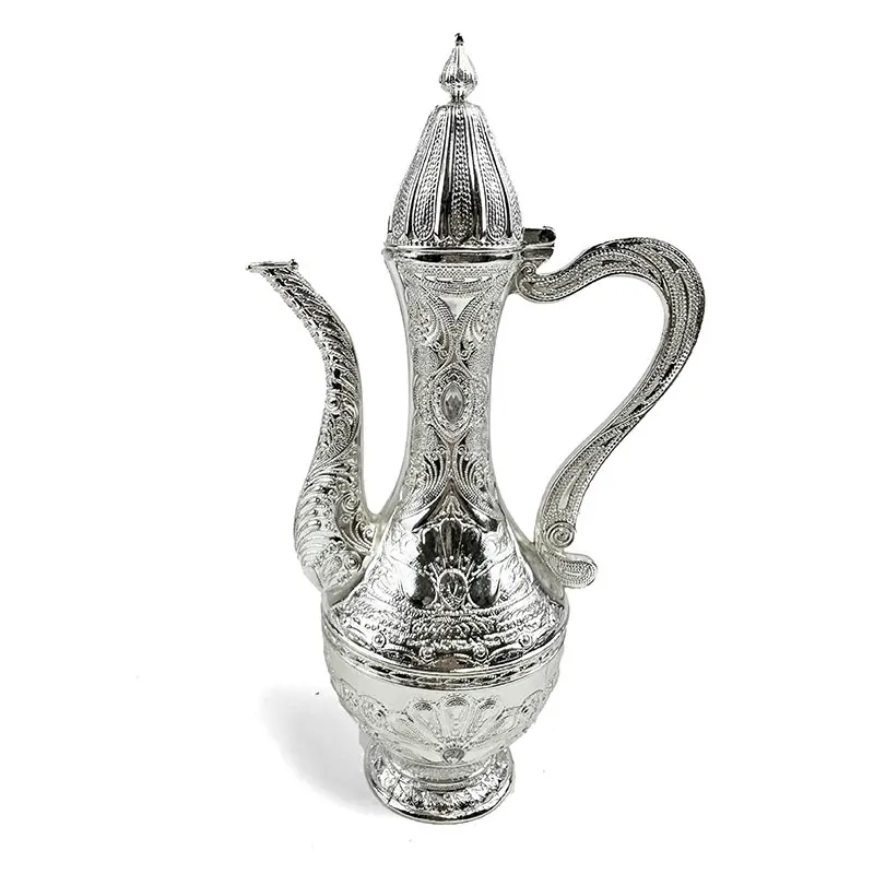 Изысканный набор для вина из стерлингового серебра винтажный Европейский бокал