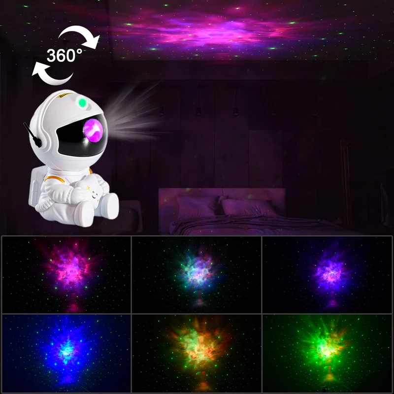 starry sky projector night light spaceship lamp galaxy led projection lamp bluetooth speaker for kids bedroom home party decor free global shipping