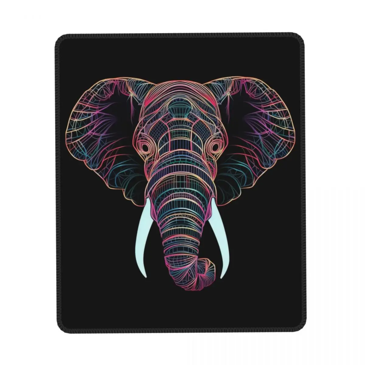 

Elephant Vertical Print Mouse Pad Illustration Minimalist Line Art Quality Rubber Mousepad Anti Fatigue Simple Table Mouse Pads