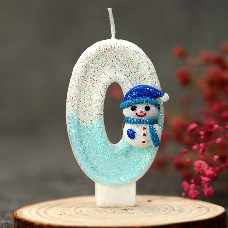 Рождественская Корона Снеговика С Днем Рождения Розовый Цветок Торт Топпер