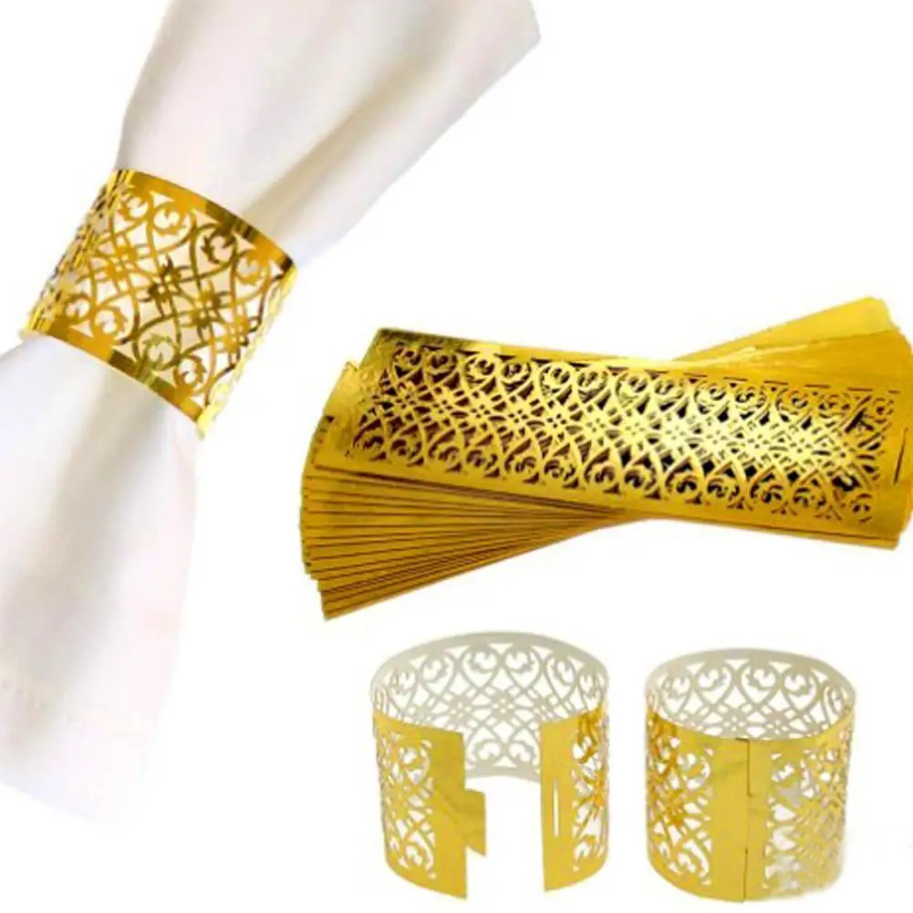 

50pcs/lot Napkin Rings For Wedding Table Decoration Skirt Princess Prince Rhinestone Gold Napkin Rings Holder Party Supplies Hot