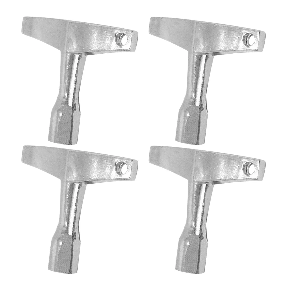 4 шт. барабанный ключ аксессуары для малого барабана металлический серебристый