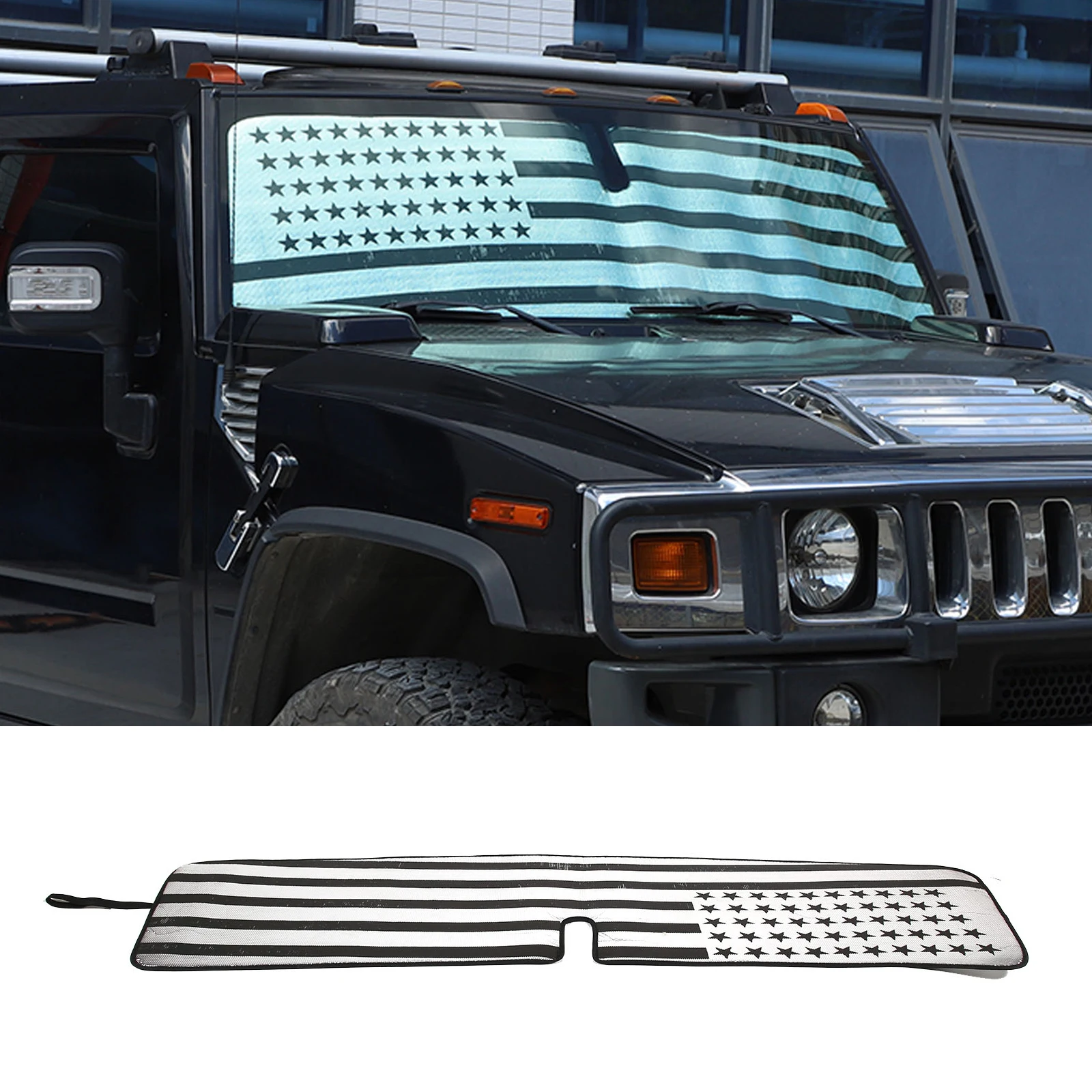 

For Hummer H2 H3 2003-2009 Car Styling Silver Car forward Windshield Sunshade Car Solar Protection pad Car Accessories