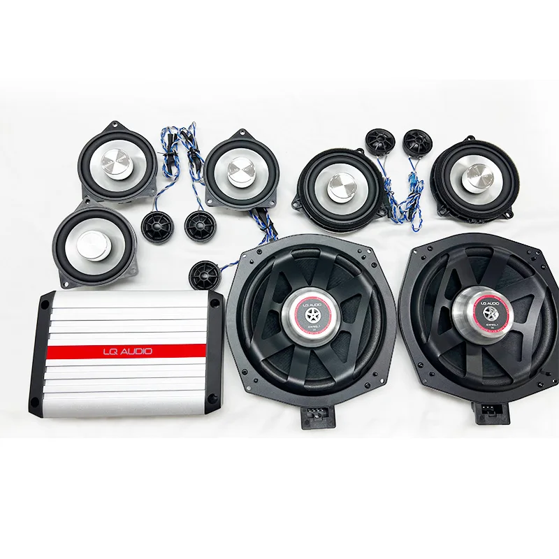 Speakers For BMW E60 E90 F10 F11 F20 F30 F34 F39 F45 F48 G01 G05 G11 G20 G30 G32 LQ Audio Music Tweeter Subwoofer Speakers Kit​