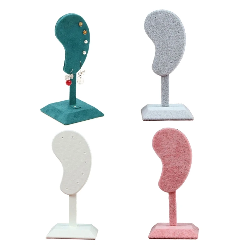 

Ear Shaped Earrings Holder Stand Flannel Jewelry Hanging Rack 17cm / 6.69in