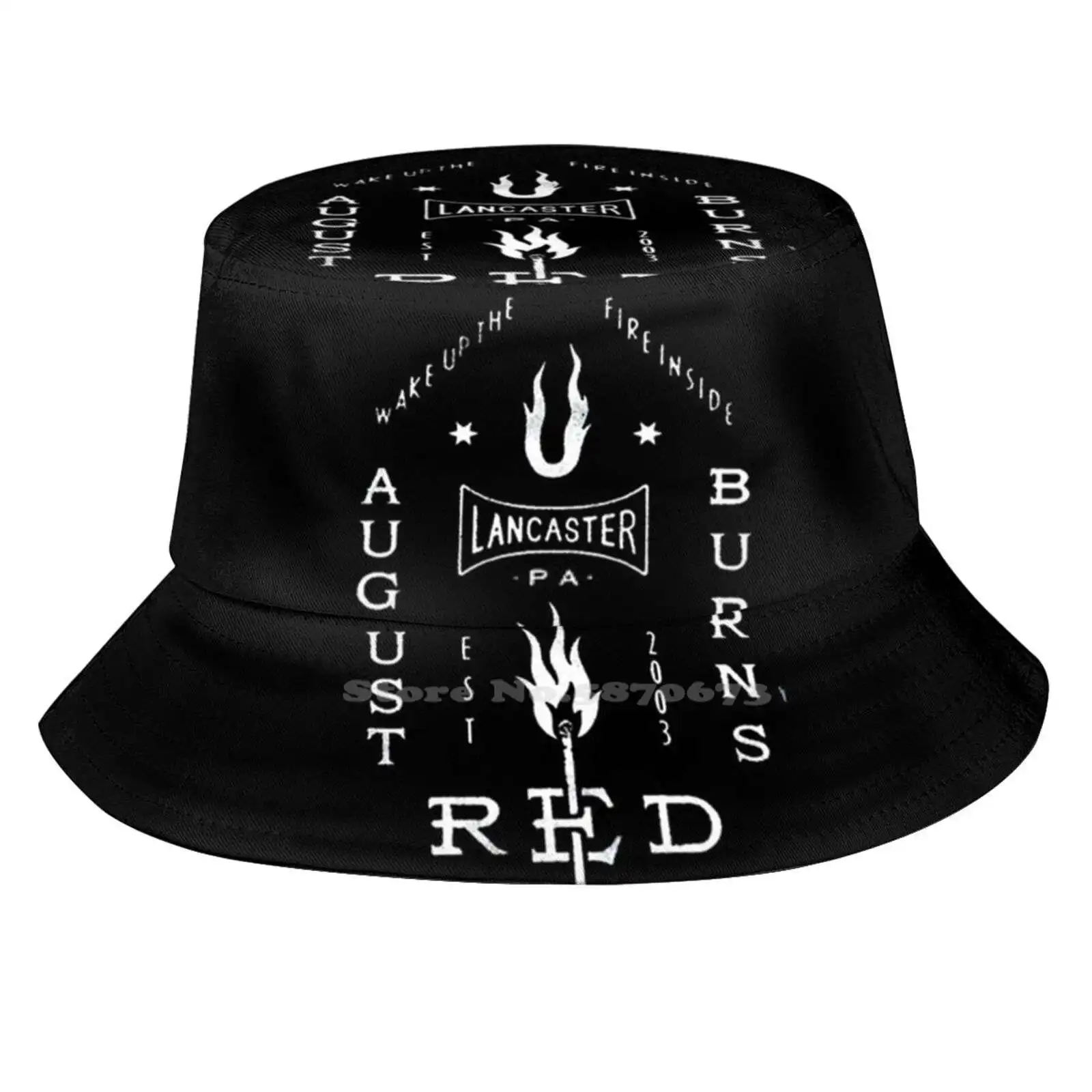 

August Burns Red Art3 Black Unisex Fashion Women Men Breathable Bucket Hats Deathcore Core Metalcore Nu Metal Hardcore Metal