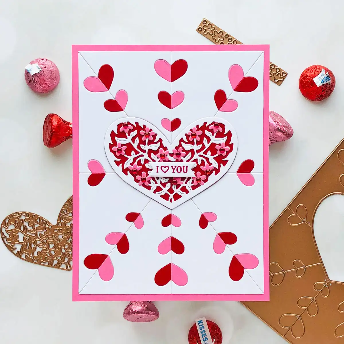 

Florals Heart Frame Die Metal Cutting Dies for Crad Making Scrapbook Embossed Paper Album Diy Craft Template Decor 2023 New