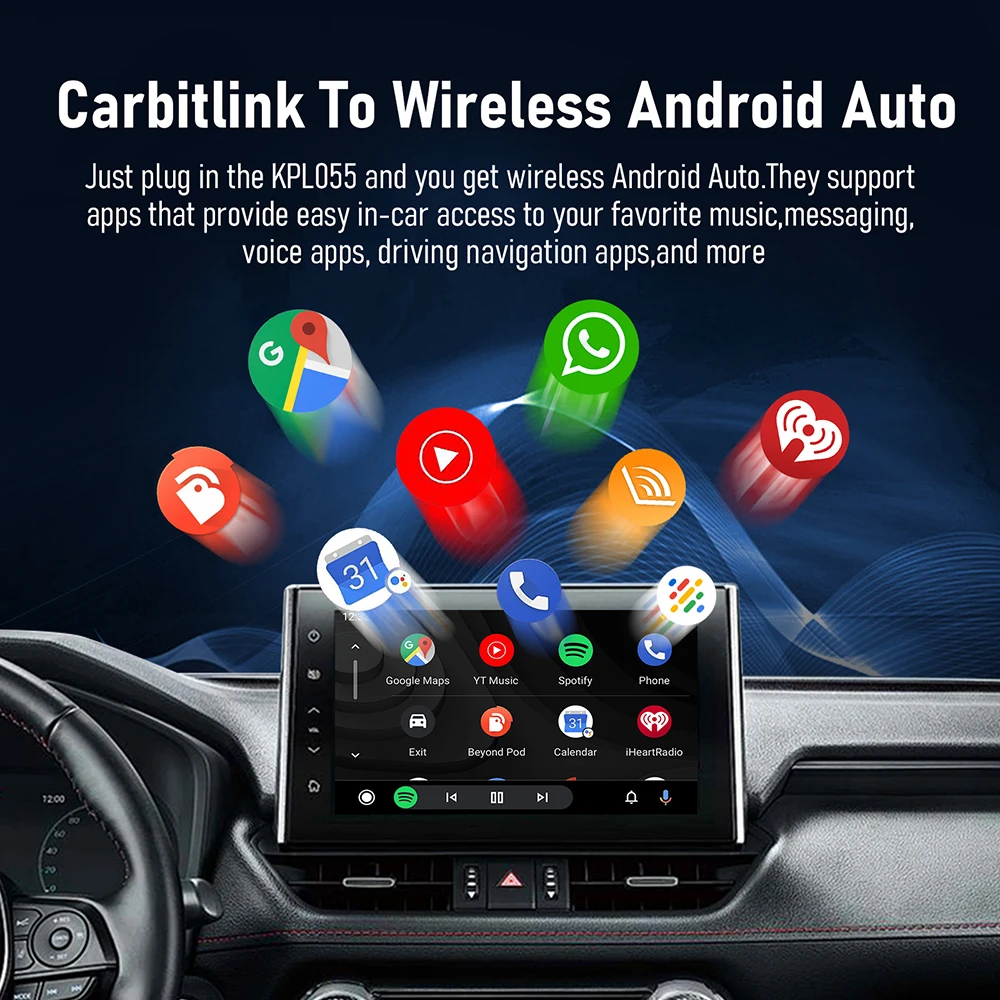 Проводной Carbitlink Easylink подключается к адаптеру Wireless CarPlay Android Auto Baic Jetour Geely Chery