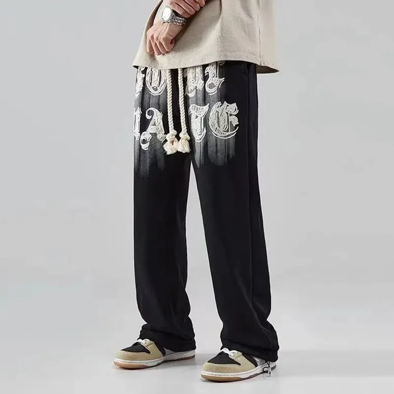Korean Fashion Sweatpants Y2k Streetwear Hip Hop Harajuku Men Women'S Pants Wide Leg Casual Trousers High Waist Loose Joggers