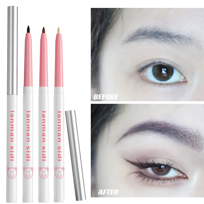 

Natural Matte Eyeliner Black Brown Waterproof Lasting Non-smudge Brightening Lying Silkworm Pen Eyeliner Gel Pen Makeup Cosmetic