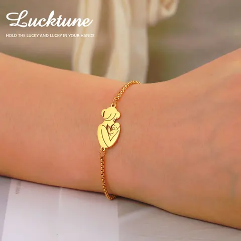 Lucktune семейный браслет из нержавеющей стали