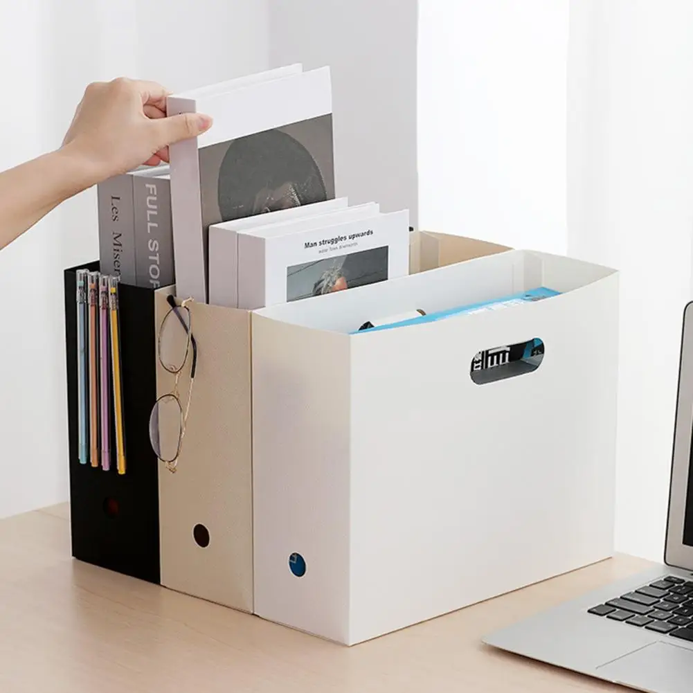 

File Storage Box Useful Folding Durable Desk Office Desktop Sundries Organizer for School