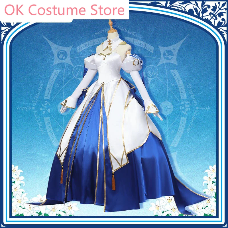Аниме! Fate/Grand Order FGO Arcueid V1.0 игровой костюм принцессы великолепное платье униформа