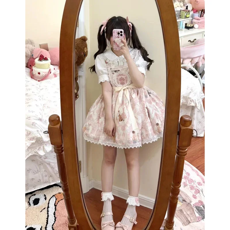 Японская мода в стиле Харадзюку платья &quotЛолита&quot милая принцесса женское