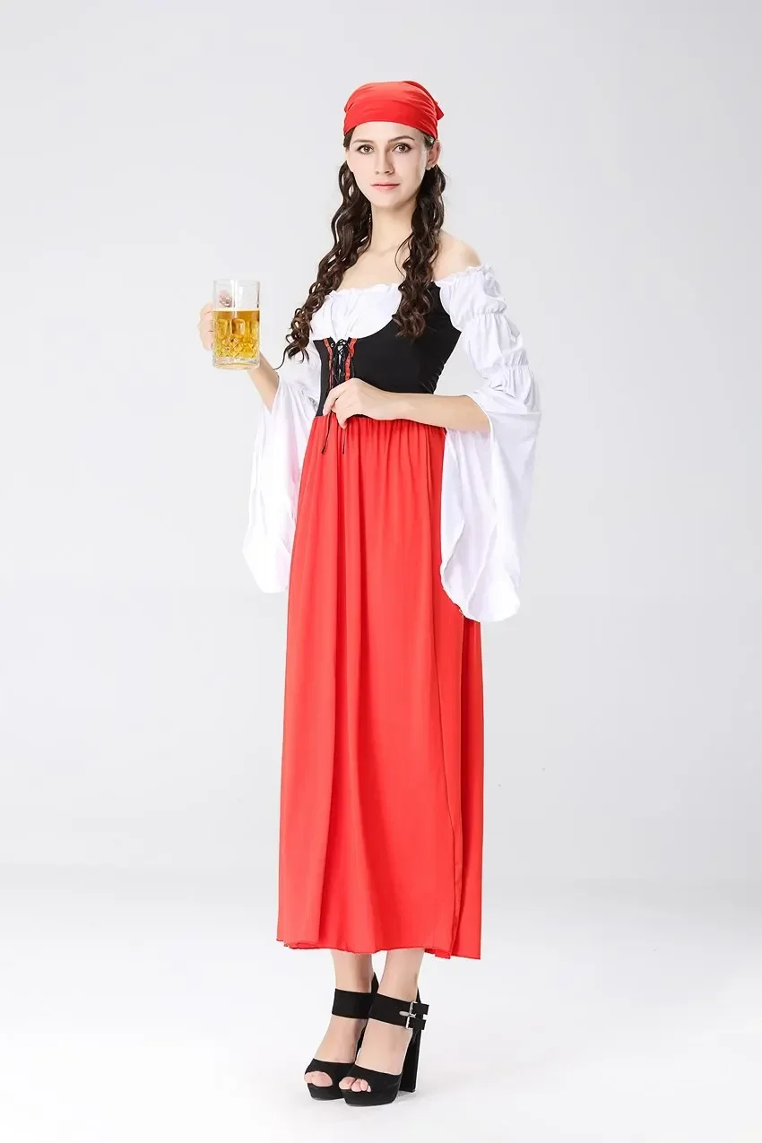 Горячий сексуальный костюм красного пива для девочек девицы косплей немецкого