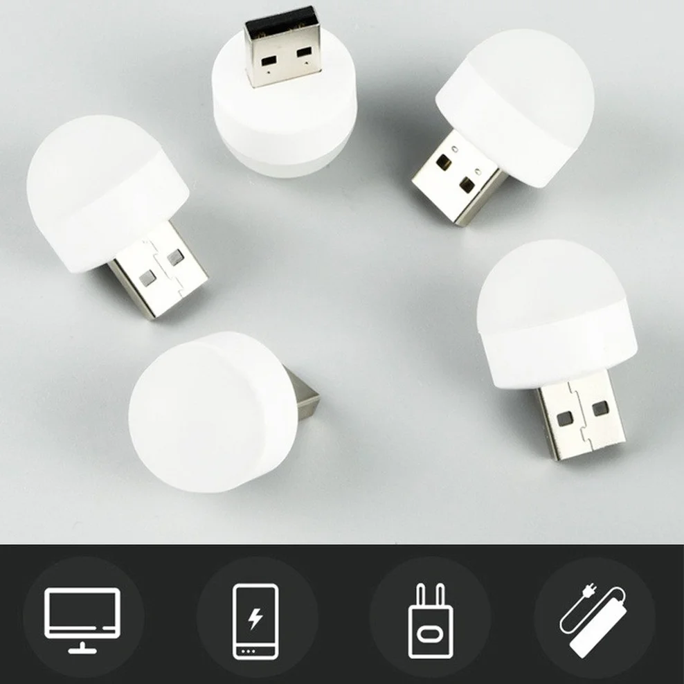 Лампа с USB-разъемом для компьютера маленький светильник чтения USB-зарядкой и