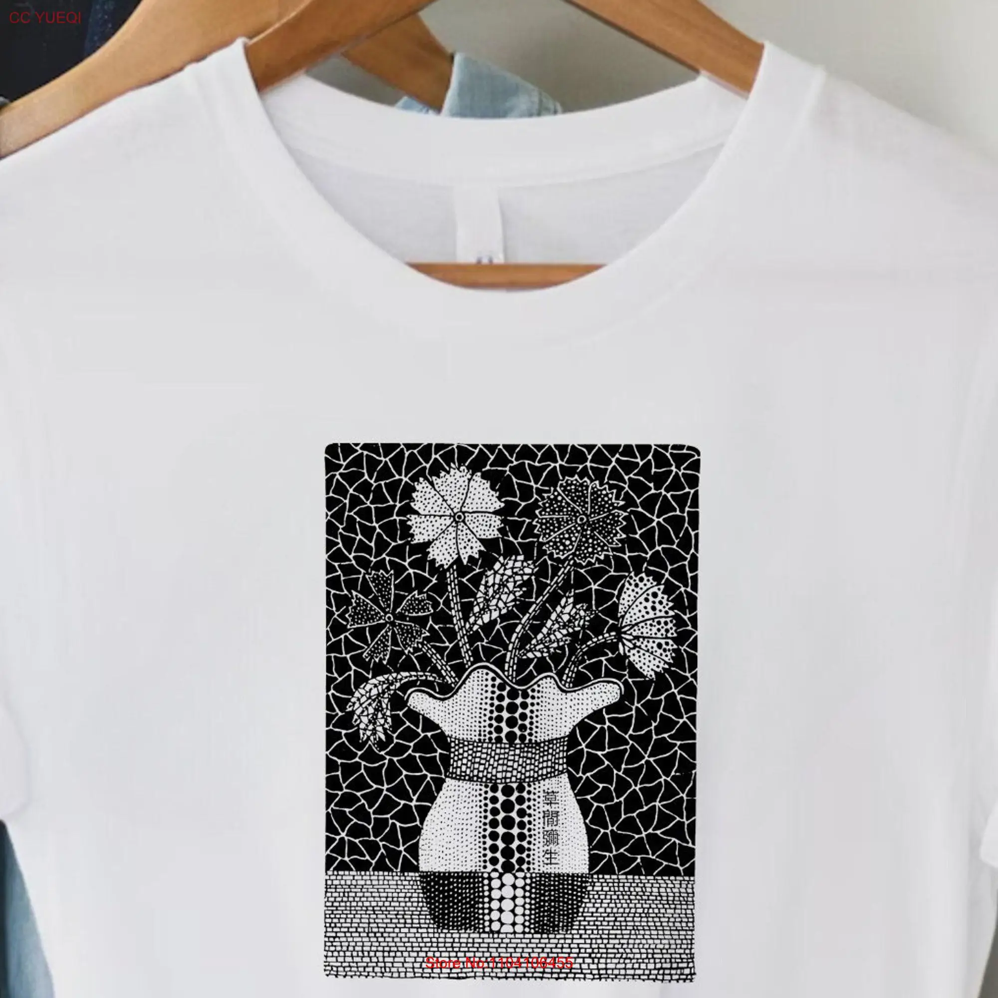 Футболка Yayoi Kusama с длинным или коротким рукавом и принтом