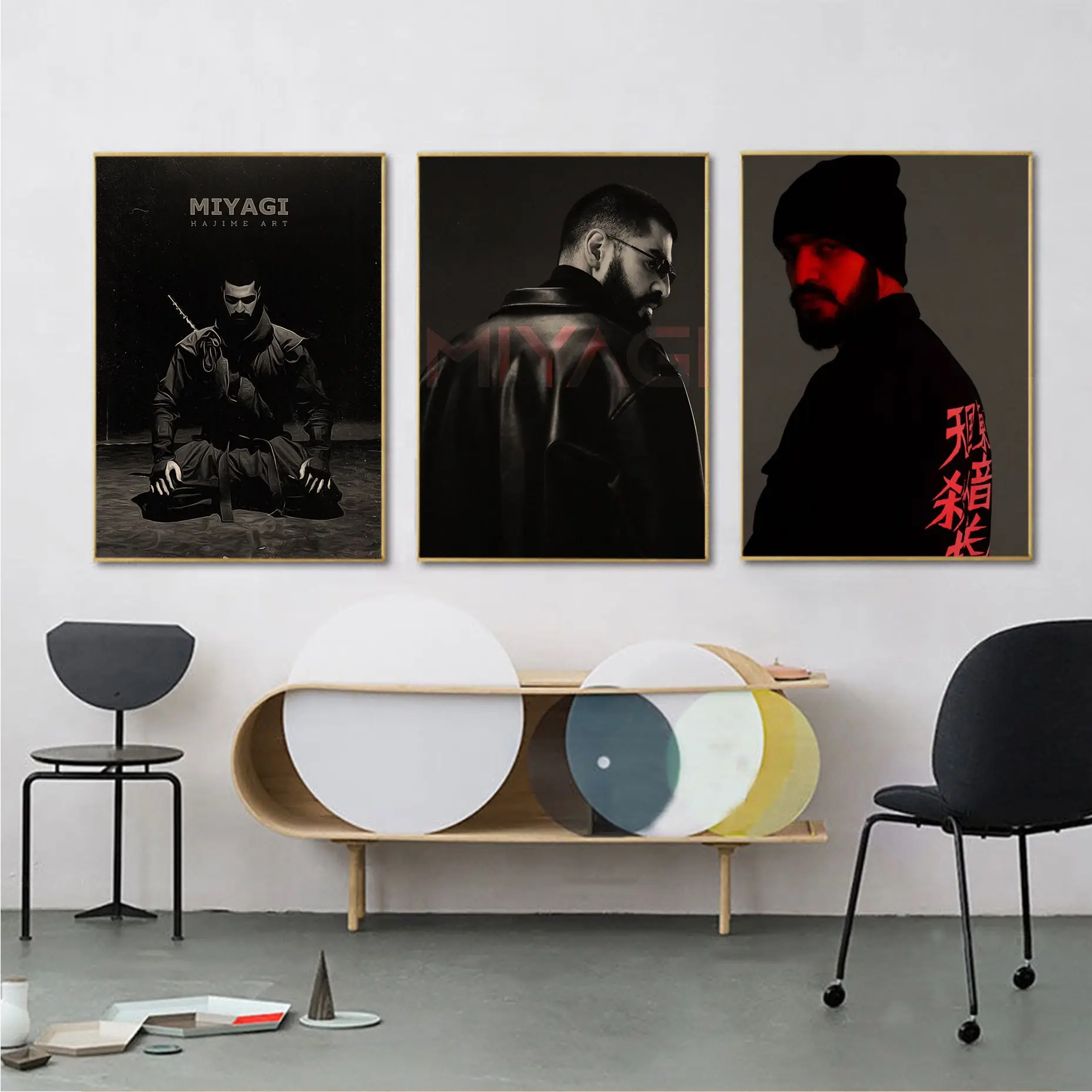 

Hajime MiyaGi Andy Pandajpg Classic Vintage Posters Retro Kraft Paper Sticker DIY Room Bar Cafe Posters Wall Stickers