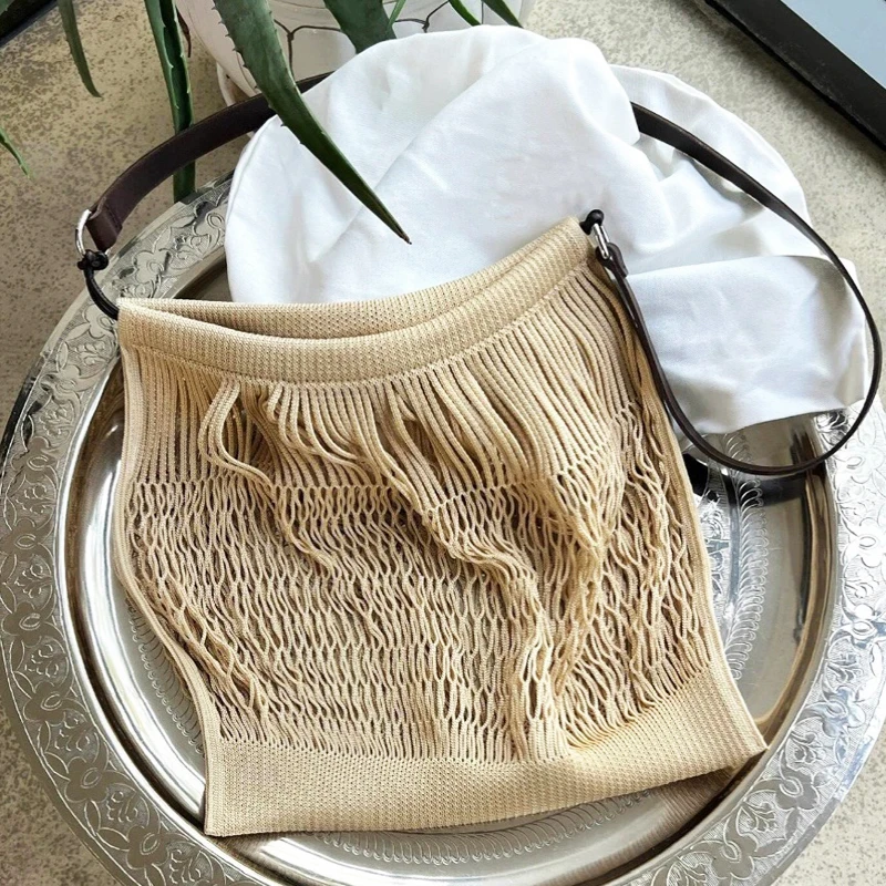 Ажурные тонкие сумки для покупок женщин сумка и кошельки из полиэстера ткани