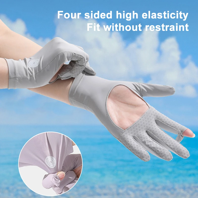 Летние дышащие перчатки из вискозы с защитой от ультрафиолетовых лучей