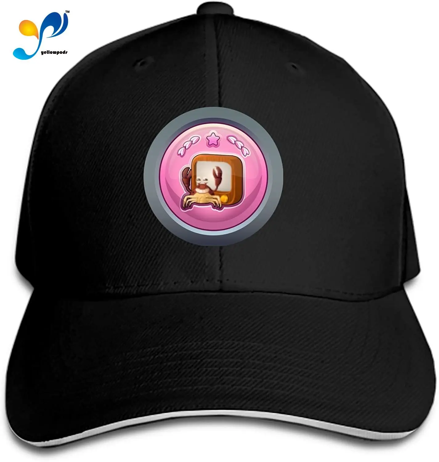 

Peaked Hat Glitch Abbasid Adjustable Sandwich Baseball Cap Cotton Snapback
