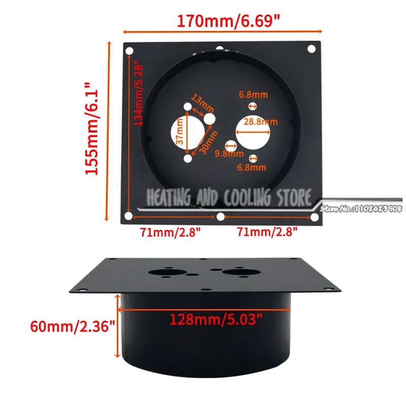 

Монтажный кронштейн основания воздушного дизельного обогревателя, напольная пластина, обновленный черный, серебристый, 7 стилей для Eberspacher Webasto Propex, автомобиля, грузовика, фургона