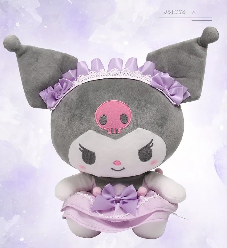 

1 шт. 34 см Sanrio плюшевая игрушка Kuromi плюшевая игрушка кукла Мягкие игрушки кукла для детей Рождественский подарок