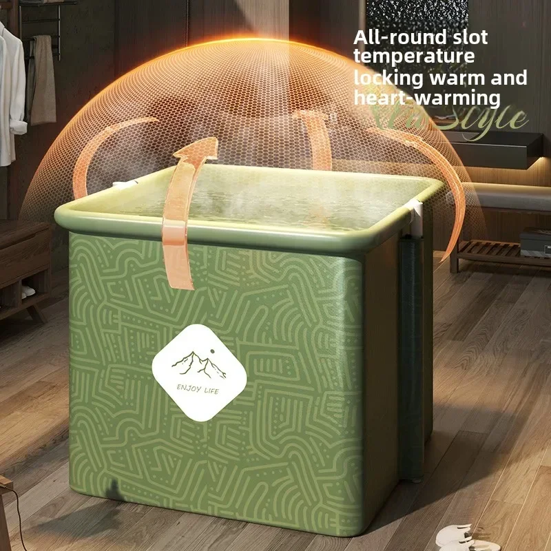 Складная ванна со сливом — большое ведро для купания дома и путешествий