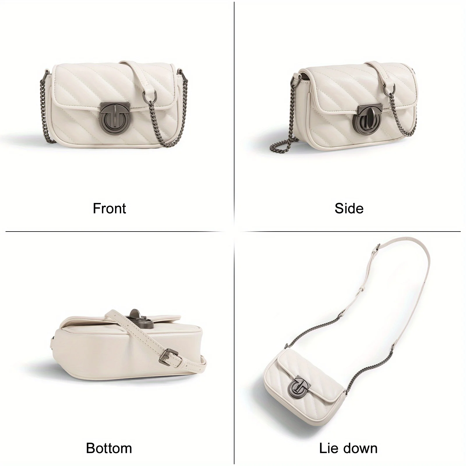 Женская сумка на цепочке ITAMOOD нишевая через плечо с вышивкой для косметики