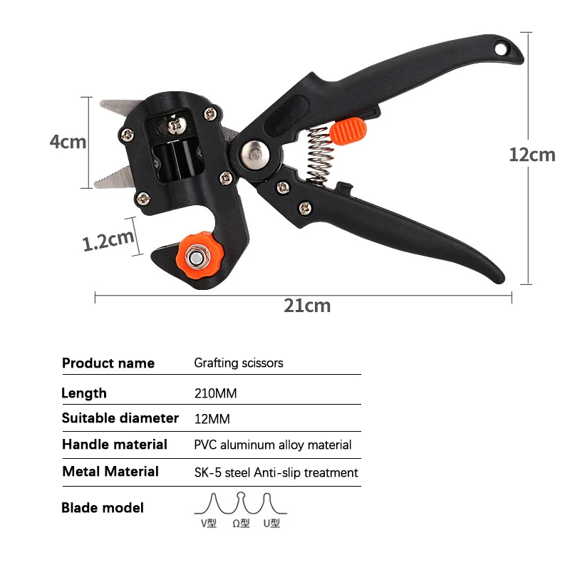 

Garden Tools Professional Farming Pruning Shears Grafting Scissor Fruit Tree Vaccination Secateurs Pruning Cutting Knife