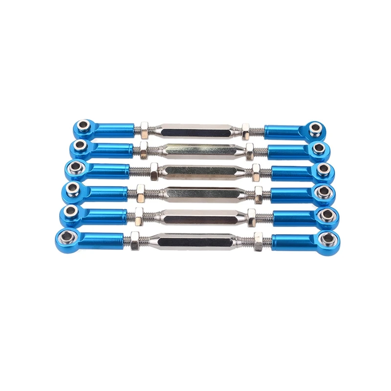 

6Pcs 88Mm Steering Linkage Rod For RC 1/10 1/8 Redcat HSP ZD Racing