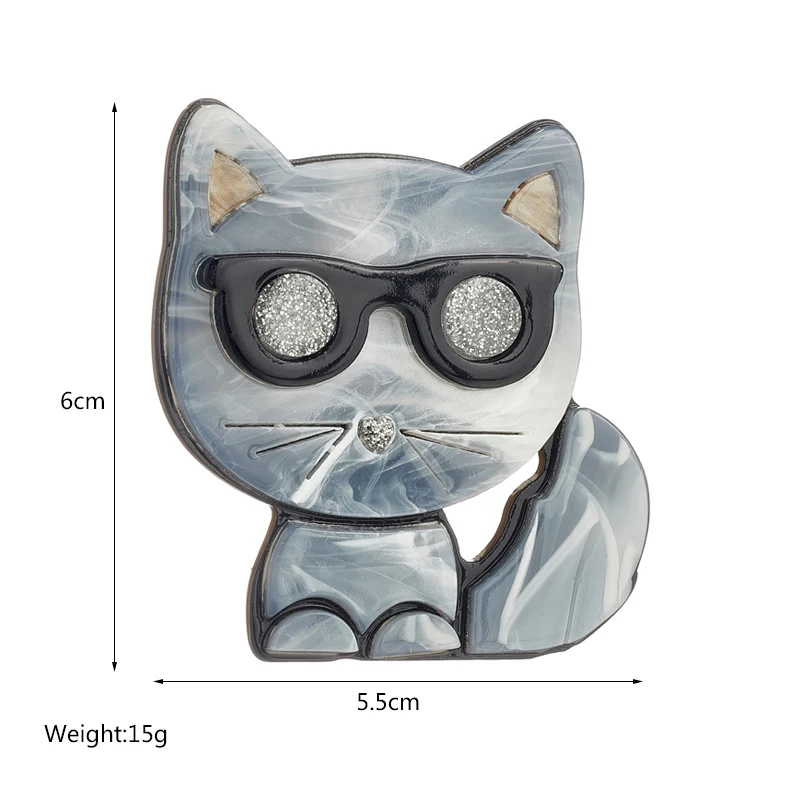 Акриловые броши в виде животных