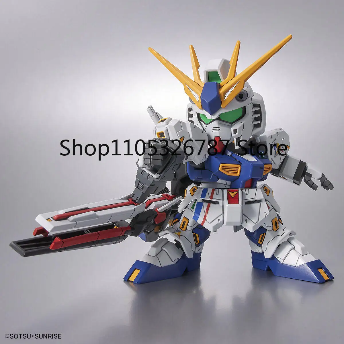 Фото Оригинальный аутентичный набор для сборки модели Bandai SD RX-93ff ν Gundam Fukuoka Version Chibi Style с Харо, абсолютно новый, в наличии. №5