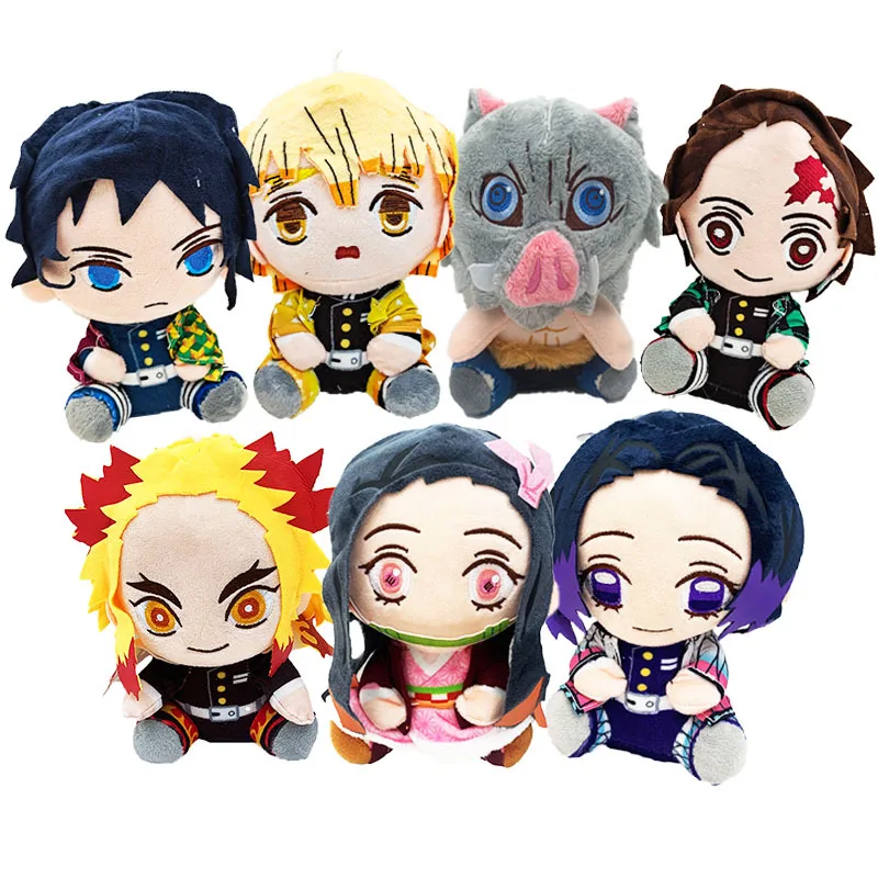Аниме рассекающий демонов киметсу No Yaiba Kamado Tanjirou Nezuko Rengoku плюшевая кукла подушка Kawaii мягкая игрушка детский подарок
