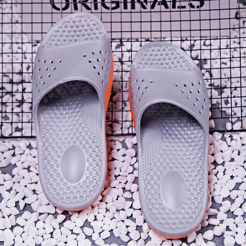 Мужские слипоны из ЭВА дышащая крутая пляжная обувь модные сандалии для ванной