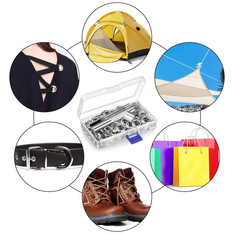 Акция! Набор инструментов для люверсов 12 мм 100 комплектов набор пробойников