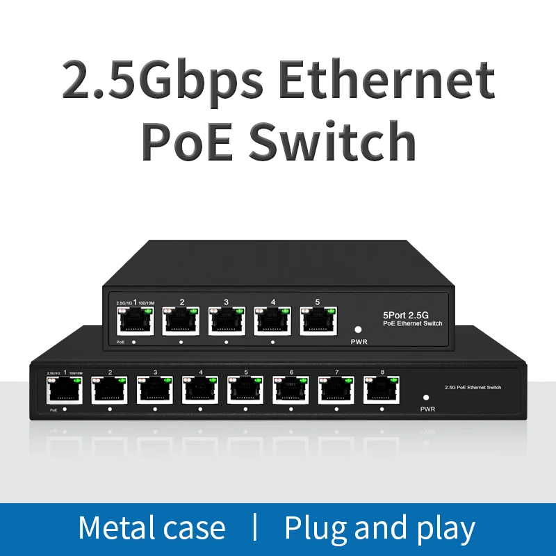   5  8*2, 5G RJ45 Ethernet PoE  no-PoE,    Ethernet