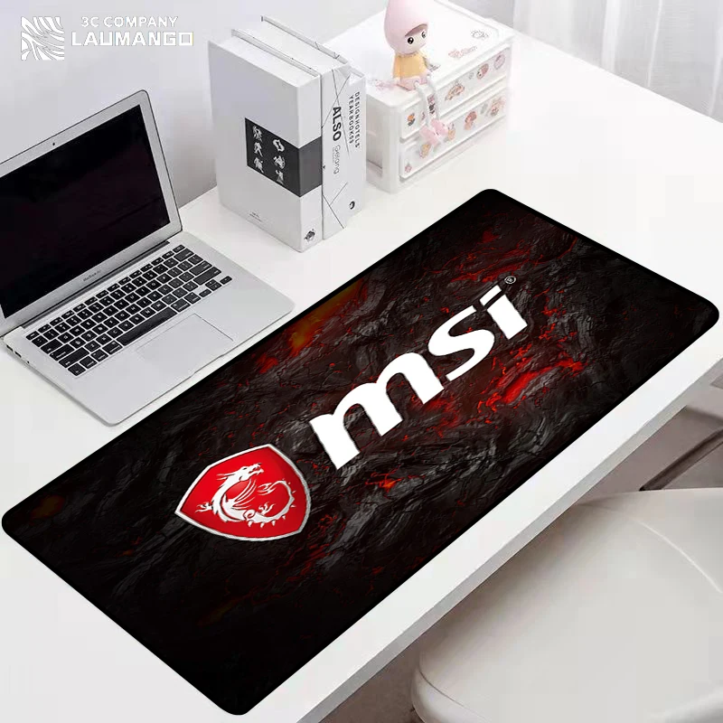 

Большой коврик для мыши MSI игровой Настольный коврик резиновый коврик для клавиатуры недорогой коврик для мыши аксессуары для ПК Нескользя...