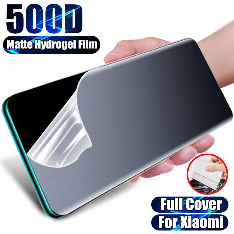

3-1PCS Matte Hydrogel Film For Xiaomi Redmi Note 9 10 Pro Max 9S 9T 8 Pro Screen Protector For mi 11 10T 9T A3 Lite A2 No Glass