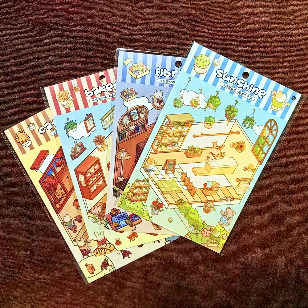 

3D мультяшная наклейка для кабинета