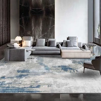 gradient blue carpet bedroom light luxury abstract style home japanese modern minimalist bedside blanket floor mat area rug