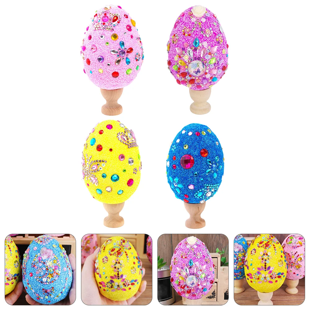 

Children DIY Material Kit Easter Egg Craft Kit Children Styrofoam Decoration Kit