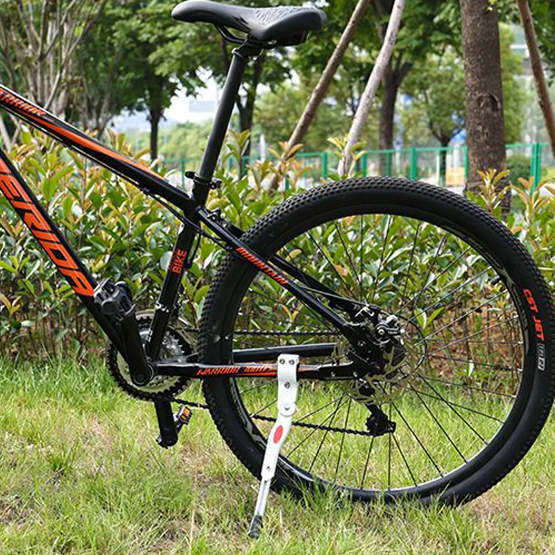

Lightweight Bike Side Kickstand Bicycle Adjustable Mountain Road Bicycle Kick Bike Stand Alloy Accessory Rack Side